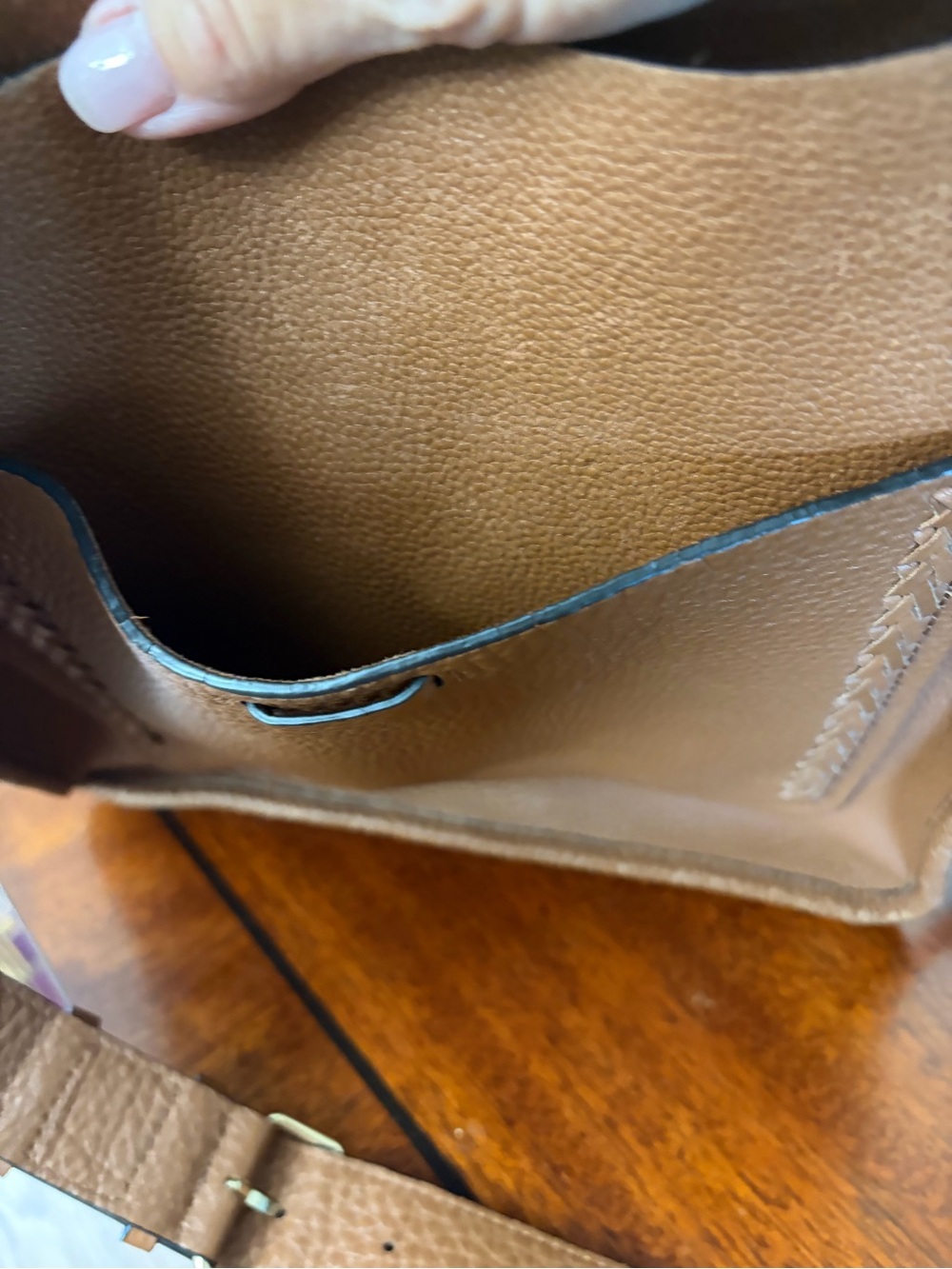 Rebecca Minkoff Brown Pebbled Leather Crossbody - Picture 4 of 8